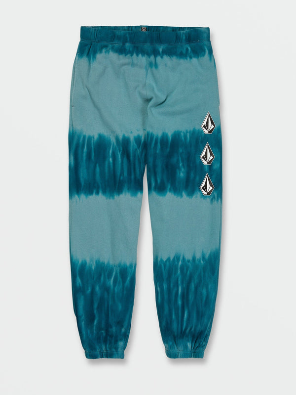 Iconic Stone Plus Elastic Waist Fleece Pants - Coastal Blue