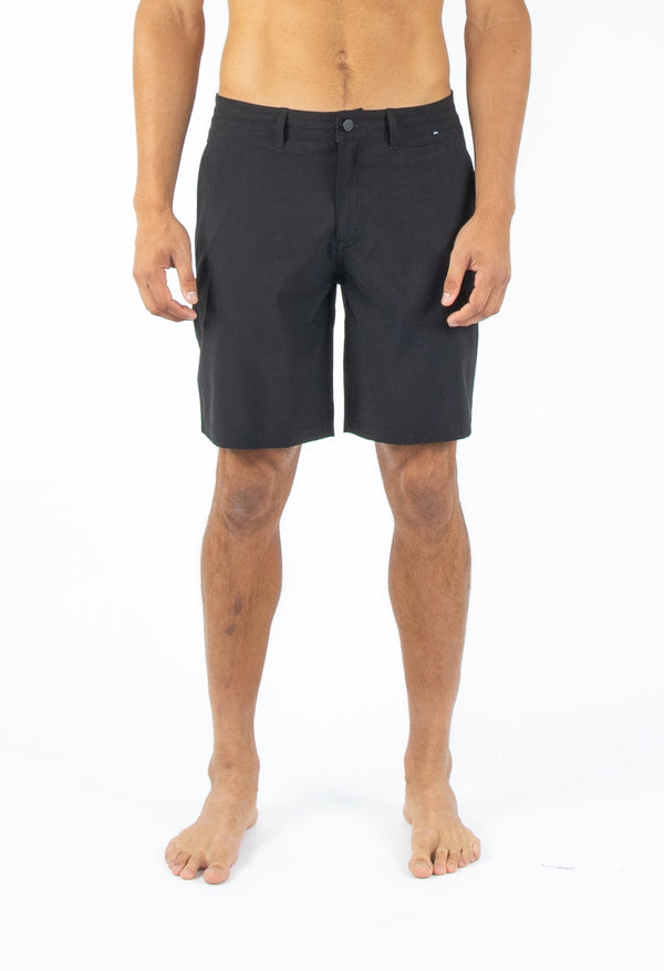 MENS HUNTER 19" HYBRID BOARDSHORT BLACK