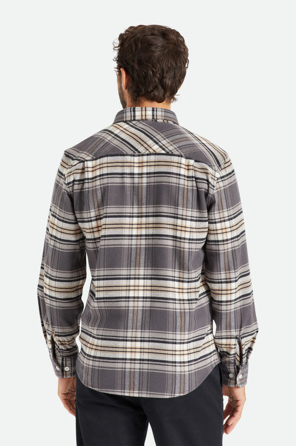 Bowery Stretch L/S Utility Flannel - Black/Charcoal II