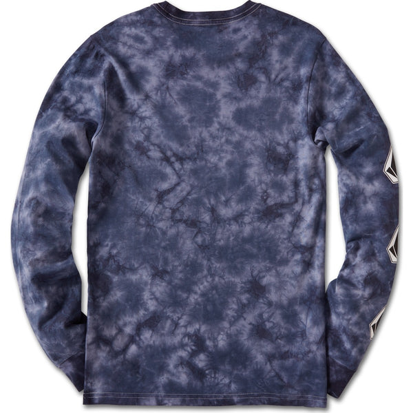 BOYS ICONIC STONE TIE DYE L/S YTH